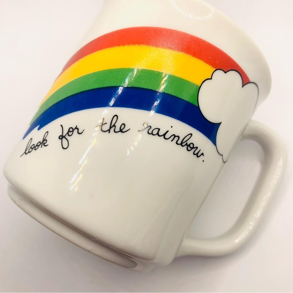 Vintage 80s Rainbow Coffee Mugs - Picture 11 of 12